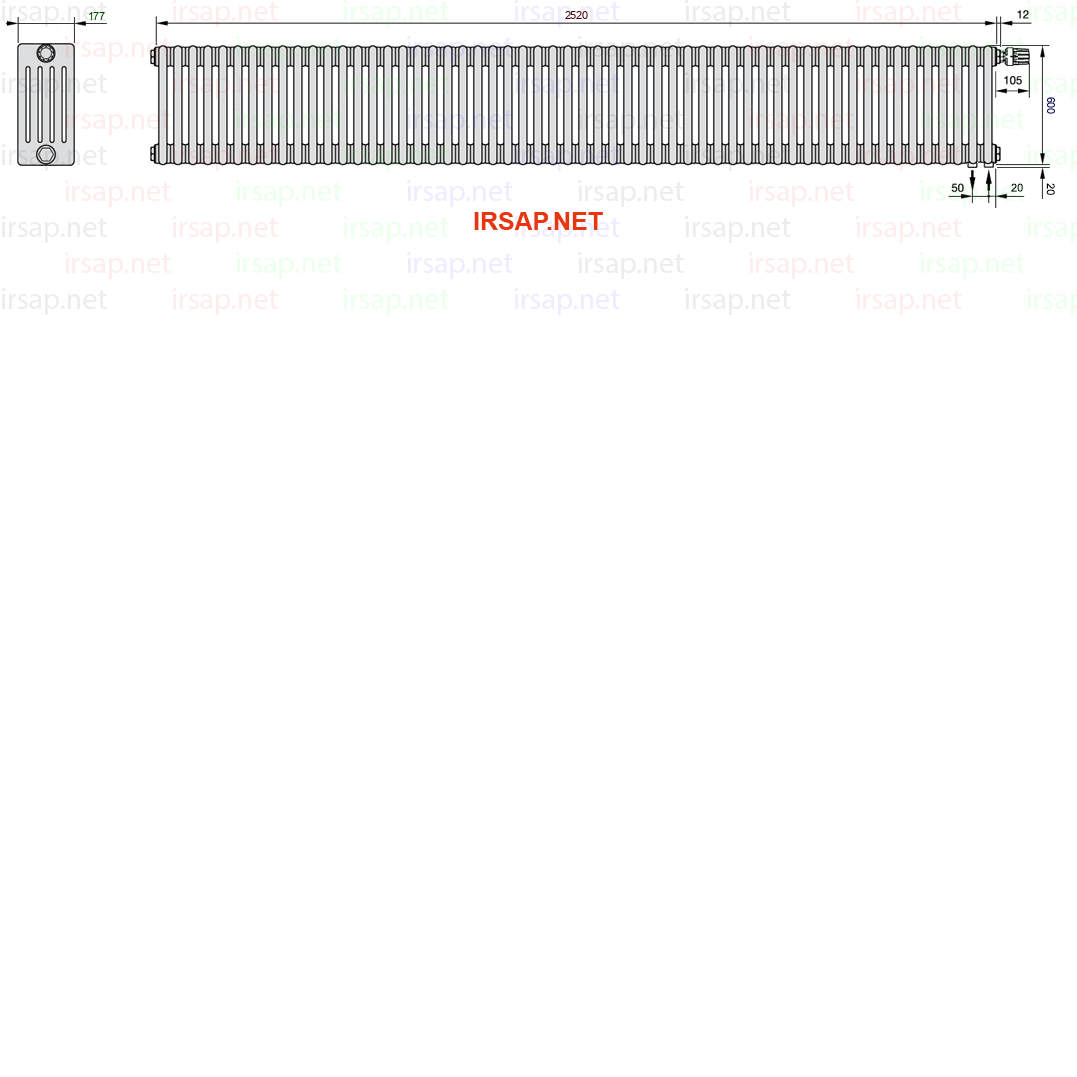 Радиатор IRSAP Tesi 50600/56 T25 CL 01